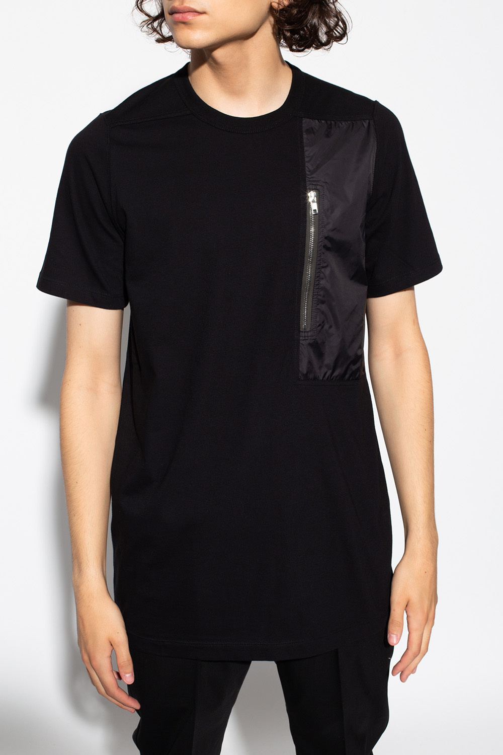 shirt with pocket Rick Owens - studded-chain satin bomber